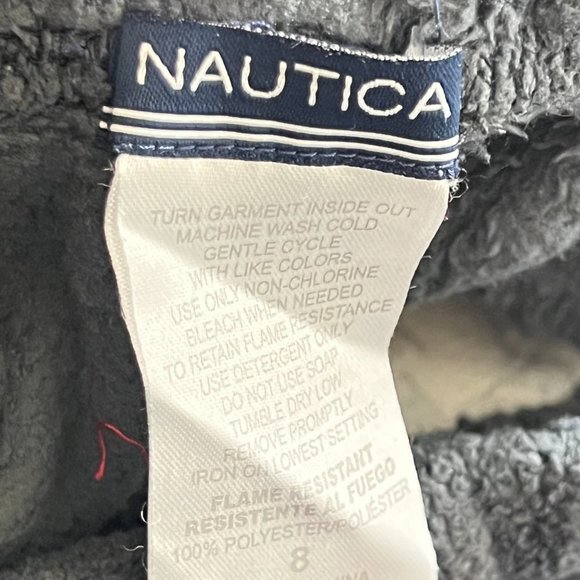 Nautica boys Size 8 Super soft gray and red fleece Pajama bottom - Picture 5 of 9